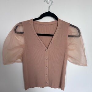 Haut manches bouffantes